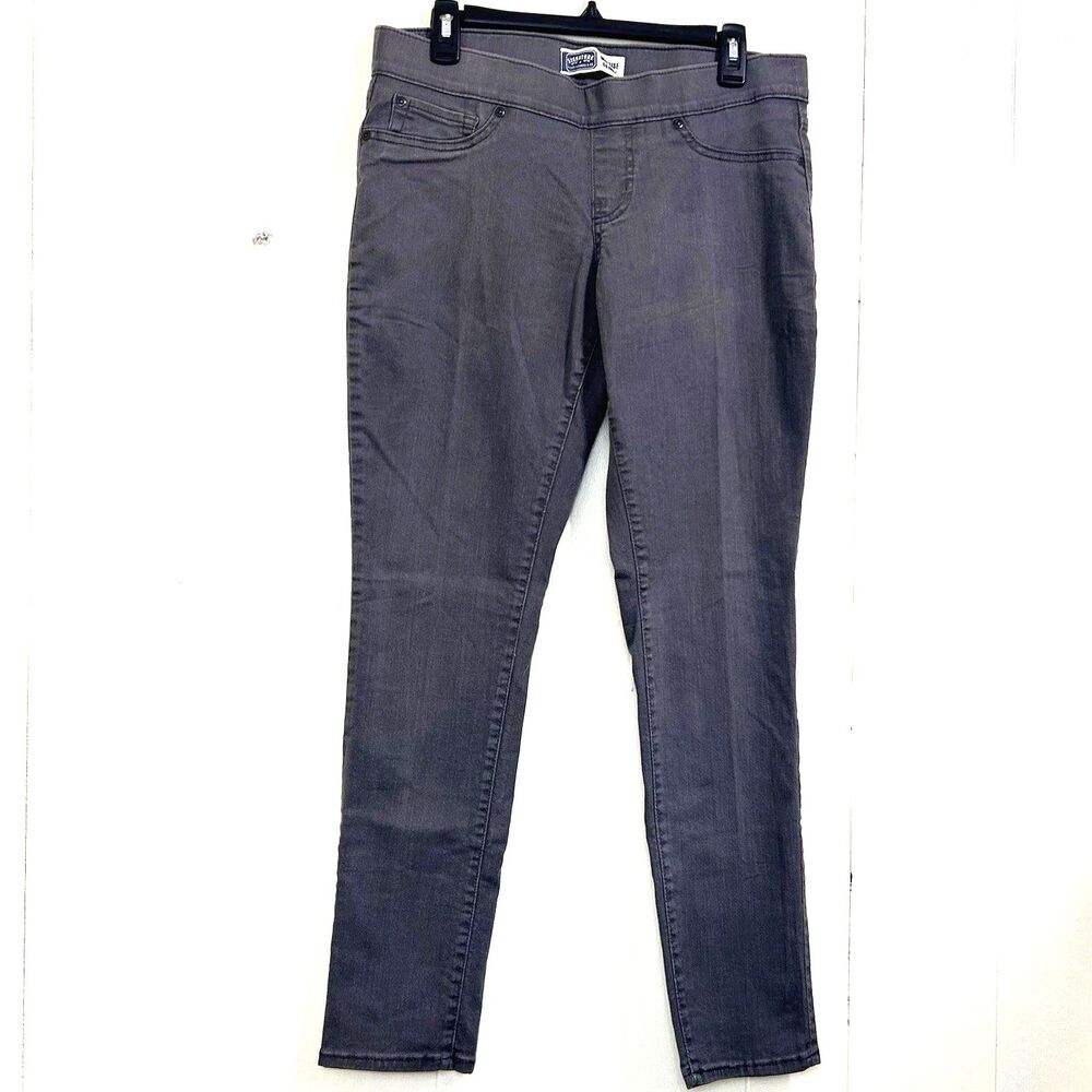 Levi's Signature Women's Skinny Jeggings Jeans Size 12 Mid-Rise Gray Pull-on